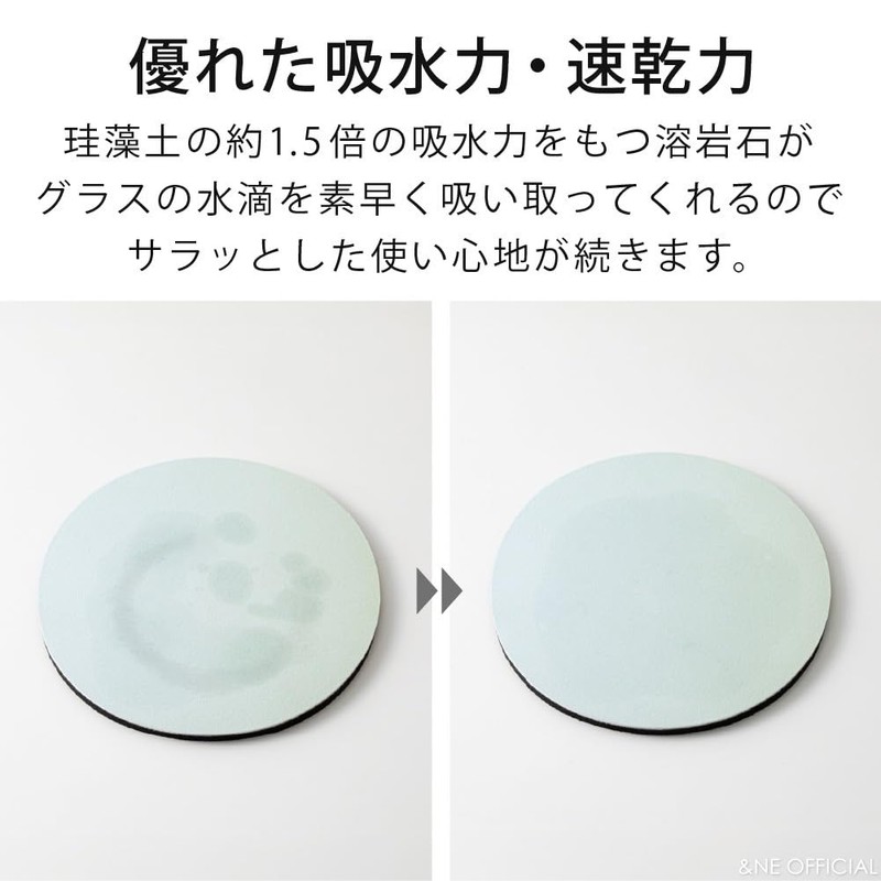 &NE NEO-391S-RDMB LavaStone Soft Print Red Marble LavaStone Coaster Diameter