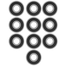 10Pcs 6201-RS Double Rubber, Radial Ball Bearings Deep-groove Ball Bearings Sealed Shielded Miniature Bearing Steel Deep Groove Ball Bearing 12mm