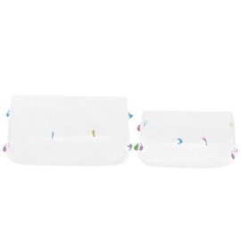 EXCEART Plastic Mesh Canvas Sheet Set Embroidery Cross Stitch Bottom Liner Board DIY Woven Bag Knitting Crochet Project Bag Accessories