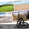 Upgraded 20" Flat Free Wheels Compatible with rubbermaid Wheelbarrow Tires,
