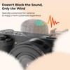 SMALLRIG Cold Shoe Adapter with Furry Windscreen for Sony ZV-1