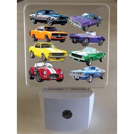 American Muscle Race Car Led Night Light Racing Hot Rod Cars Man Cave Garage Bedroom Wall Decor