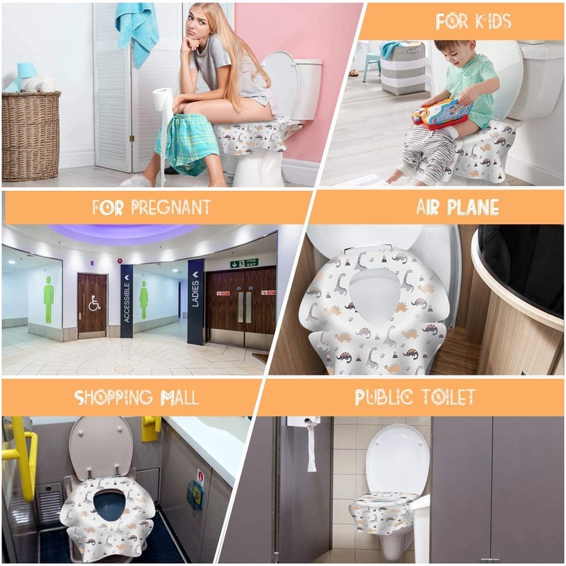 TAOPE Toilet Seat Covers Disposable Extra Large for Toddlers Potty