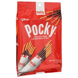 Pocky Sticks Japanese Snacks Variety Pack of 3.Asian Snacks Poky Sticks Strawberry, Chocolate, Cookies, and Cream (Chocolate)