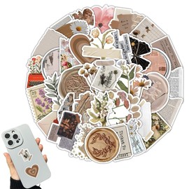 XENQITO Pack of 120 Vintage Stickers, Vintage Stickers, Aesthetic Stickers, Laptop Stickers for Journaling Photo Album Scrapbooking Stickers Stickers for Adults and Teenagers