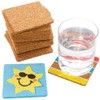 Baker Ross FE528 Square Cork Coasters Class - Pack -