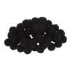 Pompons, 60 Stück, Ã˜ 15mm Schwarz