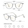 KOOSUFA Mode Runde Gleitsichtbrille Progressive Multifokus Anti-Blaulicht Lesebrille Damen Herren