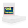 Hygloss Sheets Colorful Foam for DIY Arts & Craft, White,