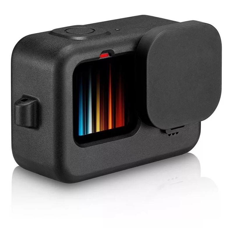 Estuchelandia Kit 5 Pzs Skin Funda Silicona Cristal Templado Gopro
