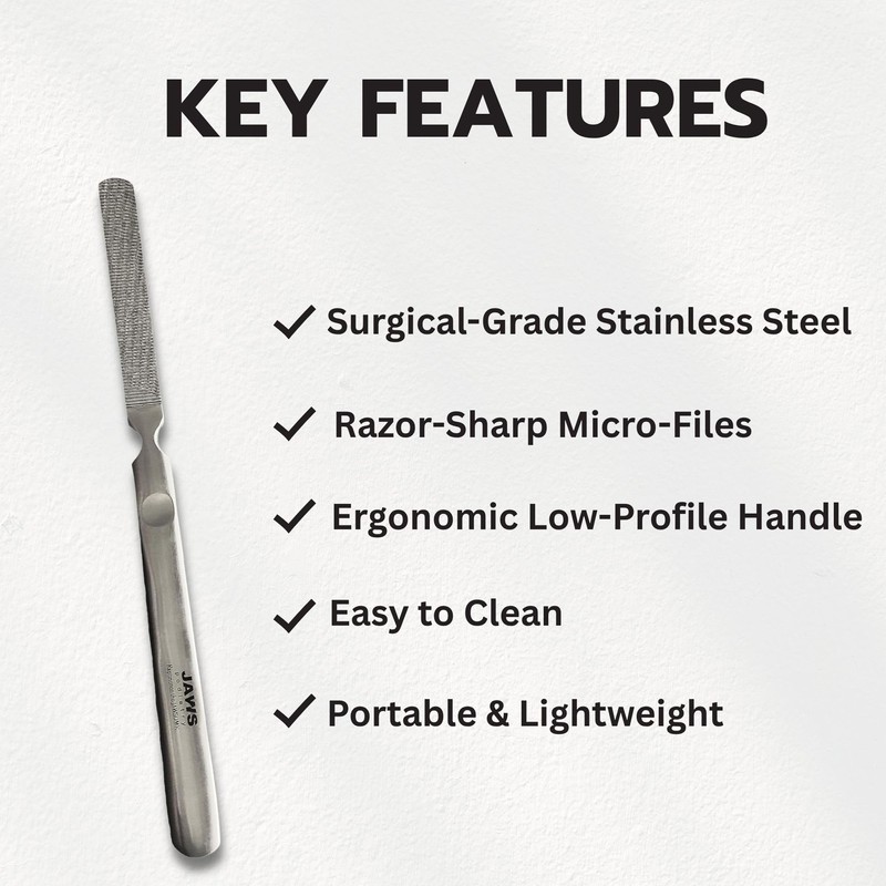 Jaws Podiatry Callus Grater, Surgical Grade Stainless Steel, Efficient Callus