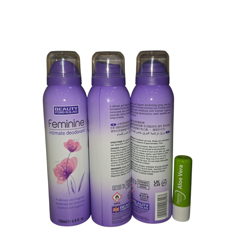 Trio Pack, Feminine intimate Deodorant Delicate & Fragrant Deodorant for