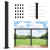 Gyykzz Cable Railing Post 36" (Post 35"x2"x2"), Fixed Top Mount