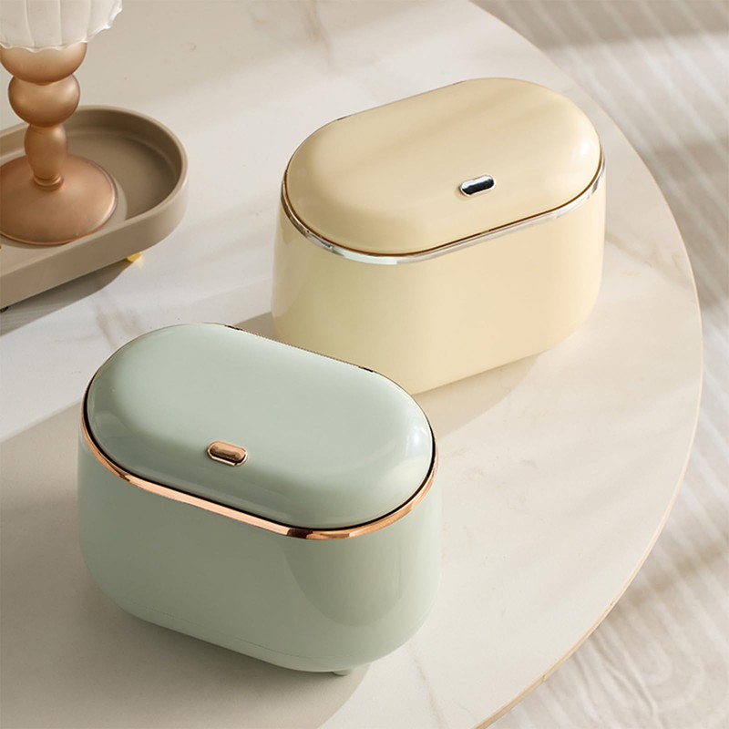 xiaoxianxian Table Bin, Small Table Waste Bin, 2 L Portable