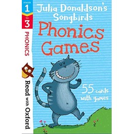 Read with Oxford Stages 1-3 Julia Donaldson's Songbirds: Phonics Games Flashcards