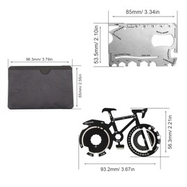 0XBIT Useful Gadget 2 Piece Multi Tool Keychain Multitool Card Lightweight Design for Easy Portability Outdoor Daily Use