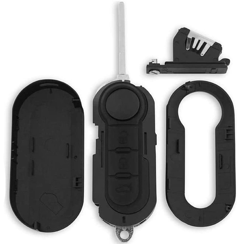 OGGIPRO 3 Button Key Shell Compatible with Fiat Grande Punto