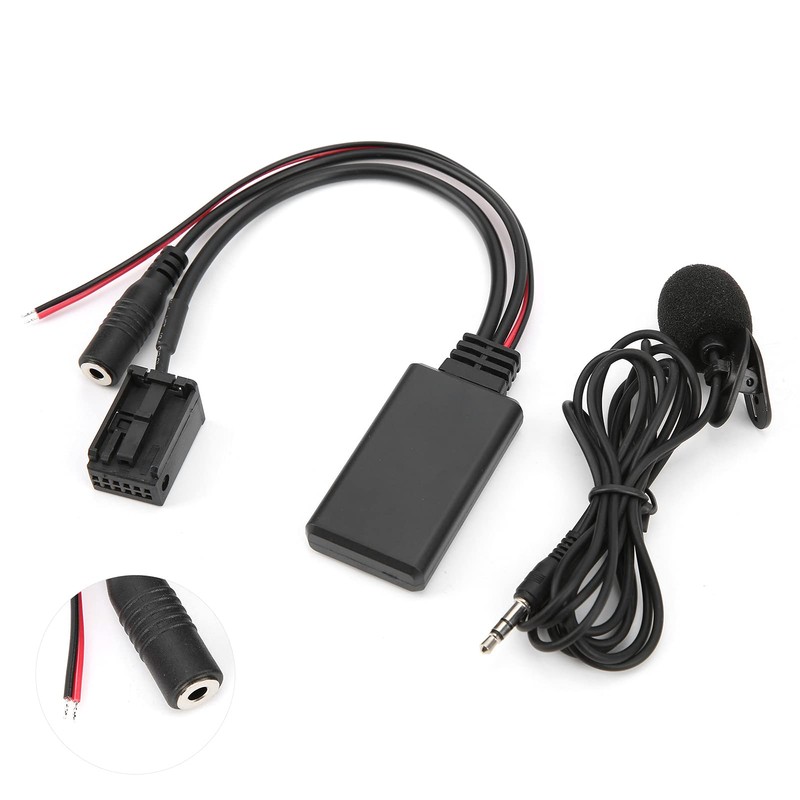 Car Bluetooth AUX Module,Bluetooth 5.0 AUX Cable Adapter with Microphone