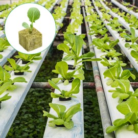 DIELOVEHUA Pack of 28 Rockwool Cubes, 2.5 x 2.5 x 2.5 cm Rock Wool Cultivation, Rockwool Cube, Rock Wool Grow Cultivation, Rock Wool Insulation, Rock Wool Mat for Cuttings Transplanting Cloning