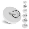 Universal Plug Set, 6 Pack with All Sizes, in White,