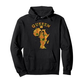 African Attire Women Tops Girls Kente Afro African Queen Pullover Hoodie