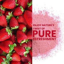 Strawberry Powder 114 g | Spray-Dried Strawberry Powder – No Sugar or Additives, Perfect for Baking, Smoothies, Drinks, and Camping | Gluten-Free & Vegan