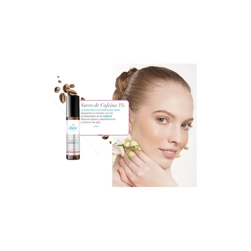 2 Sérum Suero Contorno Ojos Cafeína 5% Revitaliza Sheló