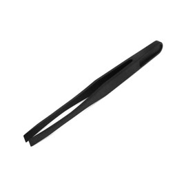 sourcing map 12cm Long Anti Static Plastic 6mm Width Flat Tip Tweezer Nipper