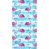 Miracle Home. Flamingo Microfibre Towel, 100% Polyester, 75 x 145
