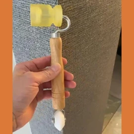 Peacock Feather 3-in-1 Wallpaper Seam Roller Tool for Joints, Internal & External Corners – Rust-Resistant, Smooth Rolling, Ergonomic Handle, Chrome-Plated for Decorating