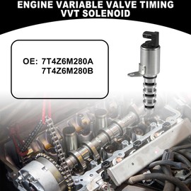 Partuto Motor Ventilsteuerung VVT-Solenoid Nr. 7T4Z6M280A - Motor Nockenwellen-Ölsteuerventil - für Ford Edge 2007-2012 Metall Silberton - 1 Stück