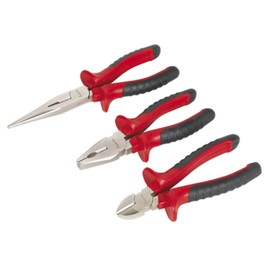 Sealey AK8521 3 Piece Pliers Set, Silver