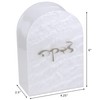 BOKER-TOV SHALOM Pearl Lucite Tzedakah Box - Modern Judaica Tsedaka