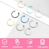 JAWUZ 9 Piece Nose Ring Fake Nose Piercing Nose Piercing