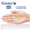 Giorgio GBRD1 Small Travel Men's Mustache and Beard Brush, Natural