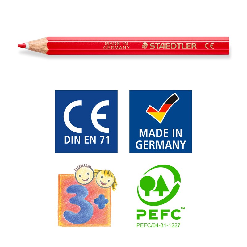 STAEDTLER Noris Club Half Length Coloured Pencil - Multi-Coloured, Pack