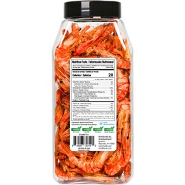 Byait Whole Dried Shrimp 5 Oz, Approx. 95 Pieces, Jumbo Dehydrated & Wild-Caught Shrimp for Snacks, Salads, Soups, Cooking & Ramen Toppings, No Additives