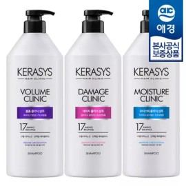 Aekyung [애경] 케라시스 클리닉 샴푸/린스 980ml x3개 [데미지 샴푸] [Aekyung] Kerasis Clinic Shampoo/Conditioner 980ml x 3 sets [Damage Shampoo]