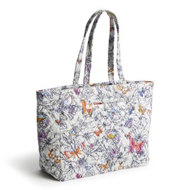 Vera Bradley Premium Cotton Hathaway Tote, Wing + Bloom