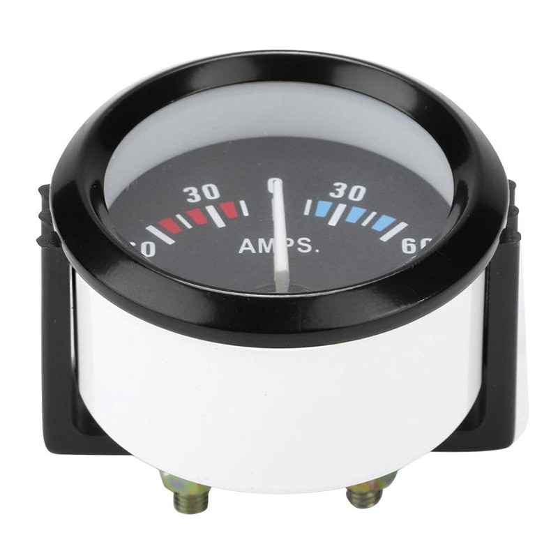 Generic Ammeter Gauge, 12V 60-0-60 AMP Ampere Meter, 52mm Black