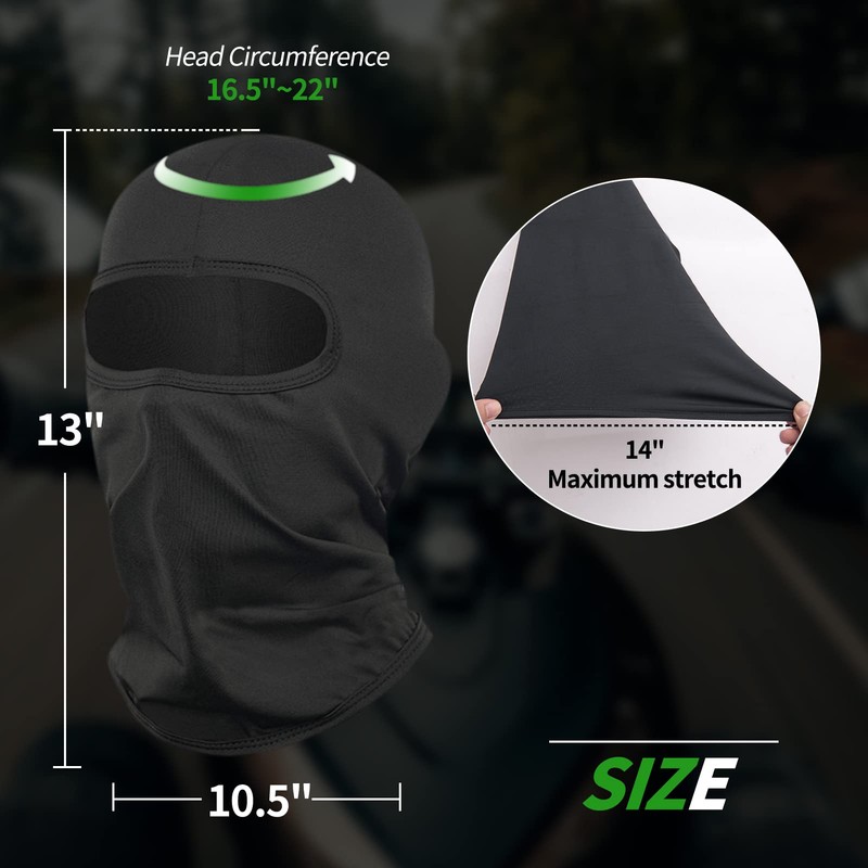 LONGKING Balaclava Face Mask for Men– Skiing, Snowboarding, Motorcycle, UV