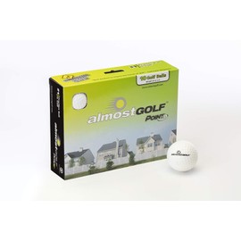 ALMOSTGOLF Point3 Limited Flight Practice Golf Balls – Realistic Spin, Trajectory, & Accuracy Foam Training Balls Pack of 10, White