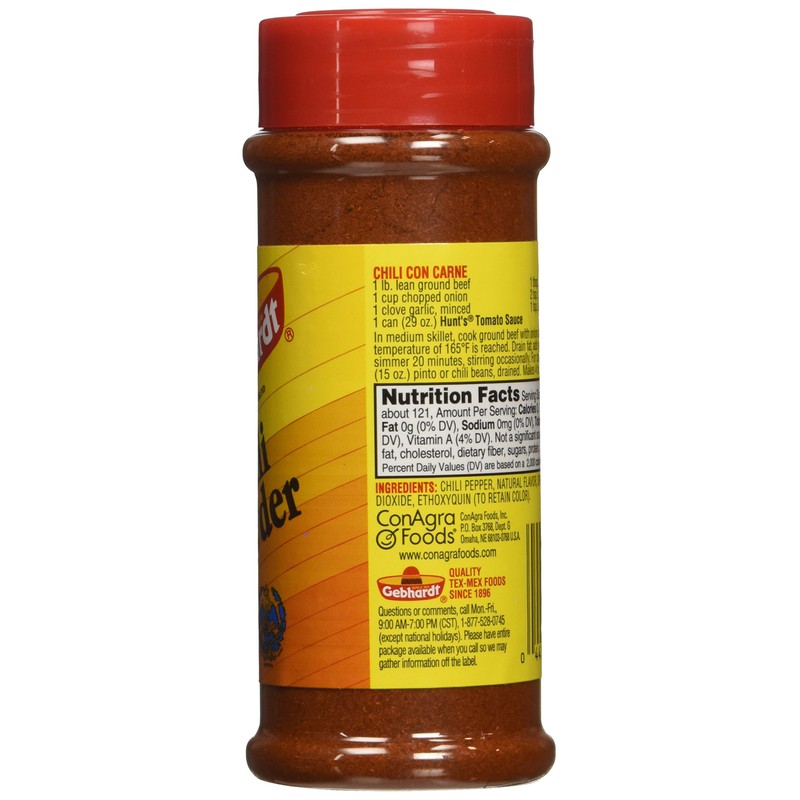 Gebhardt Chili Powder, 3 Ounce (Pack of 3)