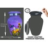 BOLD & DIVINE Small Purple Hummingbird Keepsake Urns for Human