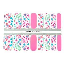 Glam Girl Nails Spring Fever Nail Polish Strips / Nail Wraps / Nail Stickers