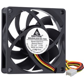 GDSTIME 70mm x 70mm x 15mm 12V 3PIN DC Brushless CPU Cooler Fan