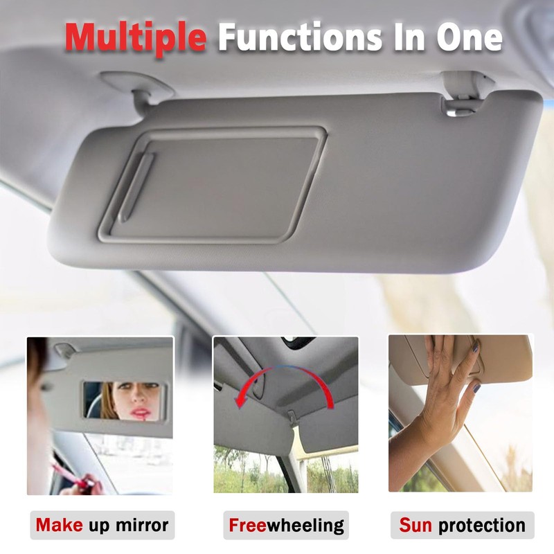 ZONFANT Left Driver Side Sun Visor with Light Compatible with