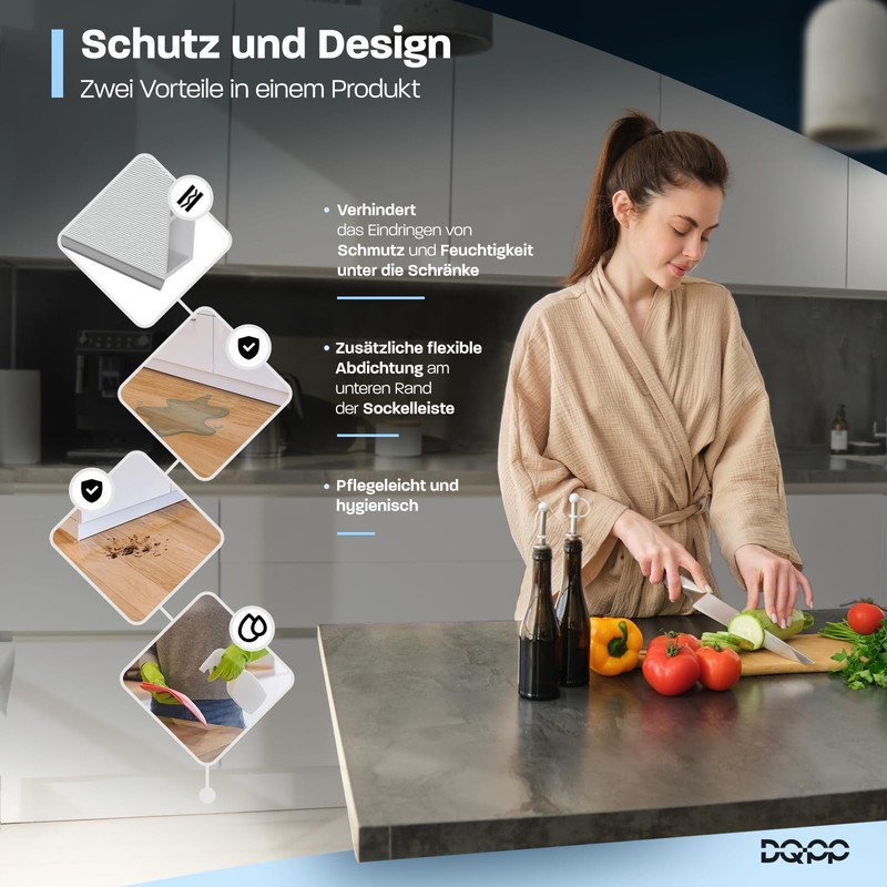 DQ-PP Skirting Board | 150 mm | Plastic | Base