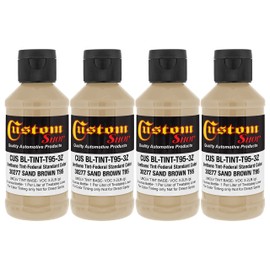 Custom Coat Camouflage Series 3 Ounce (Sand Brown Federal Standard Color #30277) - Pack of 4 - Urethane Tint Concentrate for Tinting Truck Bed Liner Coatings - Epoxy Resin