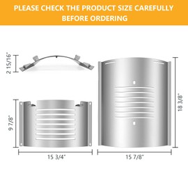 Flame Broiler Kit for Pit Boss Platinum KC Combo Charleston 1020 Combo Series Grill,Heat Diffuser Compatible with Pit Boss Replacement Parts PB1285KC/PB1020NX,Includes Main Plate and Slide Cover